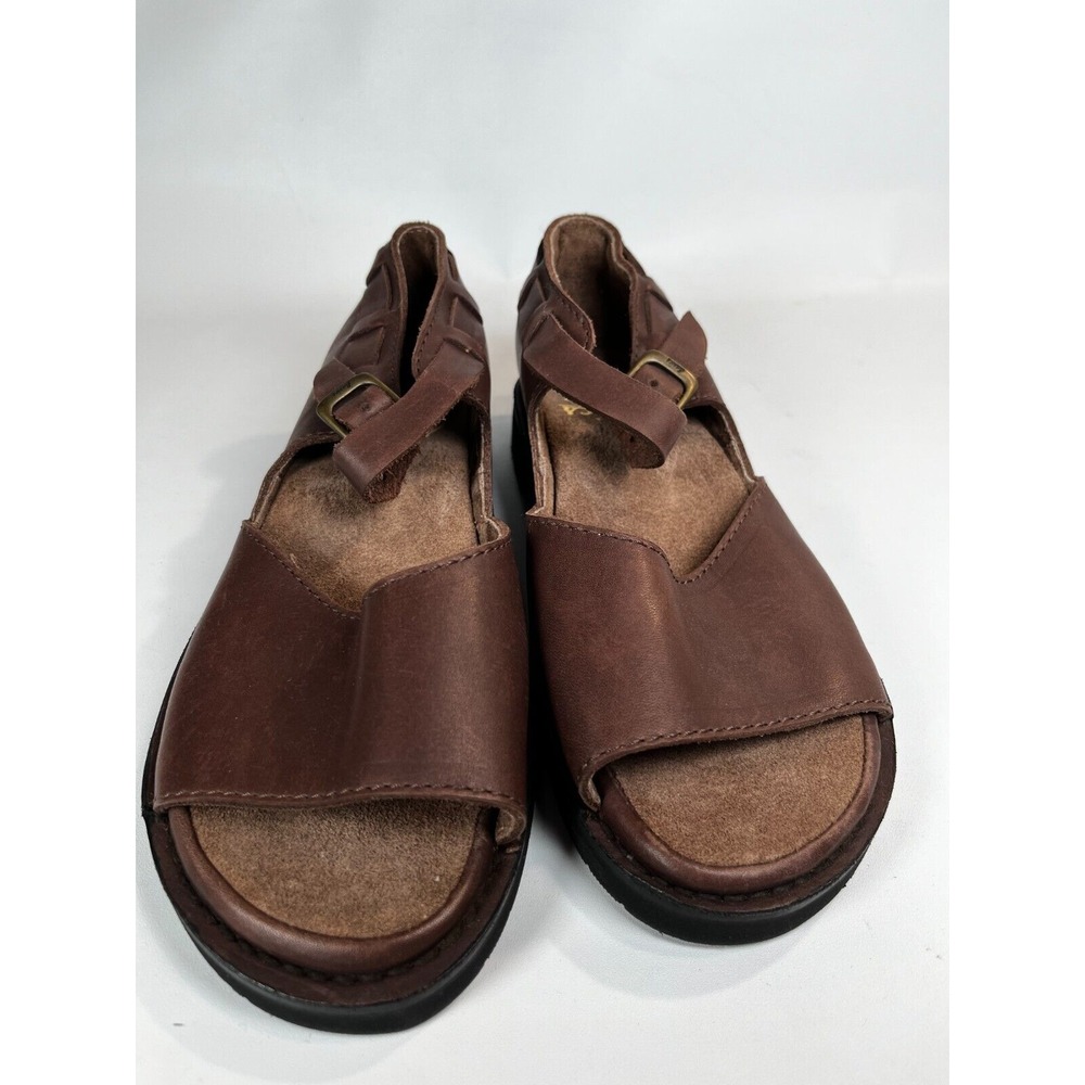 Basics shoe Company‎ Handmade Dark Brown Leather Manzanita Shoes 9 C Mold able